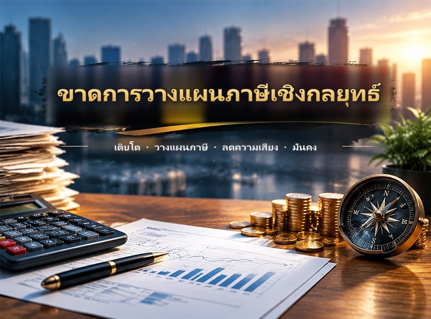 ขาดการวางแผนการเงินและภาษีเชิงกลยุทธ์