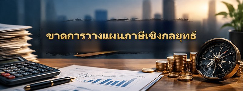 ขาดการวางแผนการเงินและภาษีเชิงกลยุทธ์