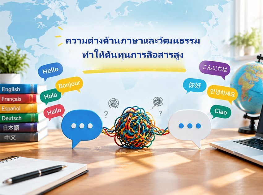 ความแตกต่างด้านภาษาและวัฒนธรรมทำให้ต้นทุนการสื่อสารสูง
