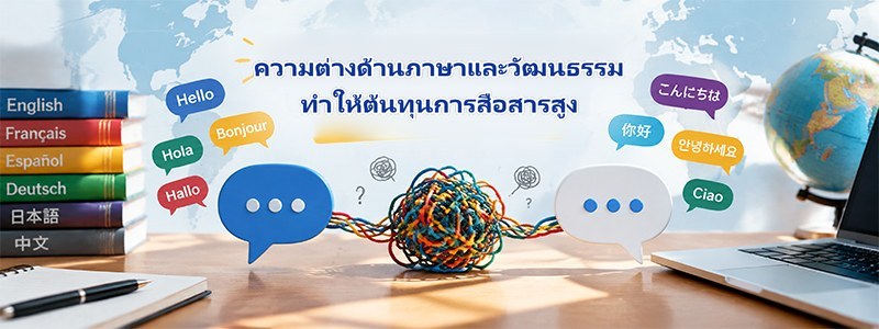 ความแตกต่างด้านภาษาและวัฒนธรรมทำให้ต้นทุนการสื่อสารสูง