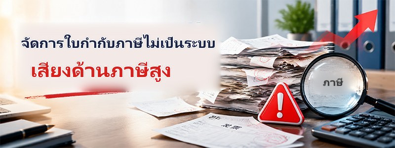 การจัดการเอกสารใบกำกับภาษีไม่เป็นระบบและมีความเสี่ยงด้านภาษีสูง