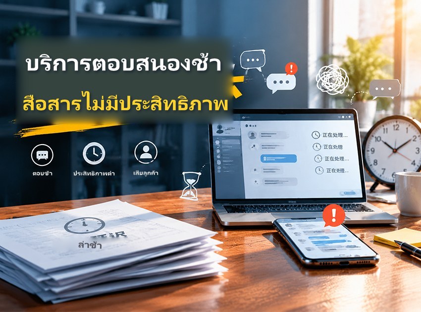 การให้บริการตอบสนองช้าและการสื่อสารขาดประสิทธิภาพ