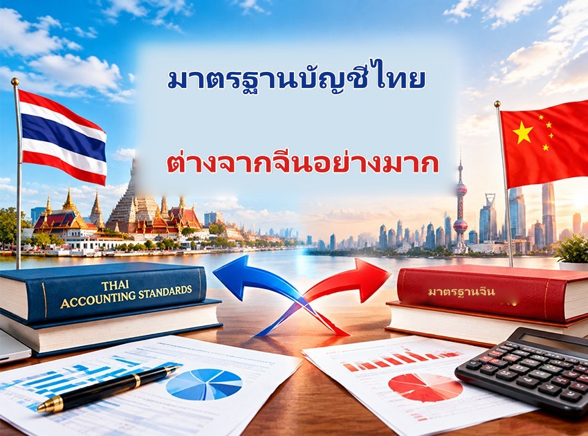 มาตรฐานการบัญชีของไทยแตกต่างจากของจีนอย่างมีนัยสำคัญ