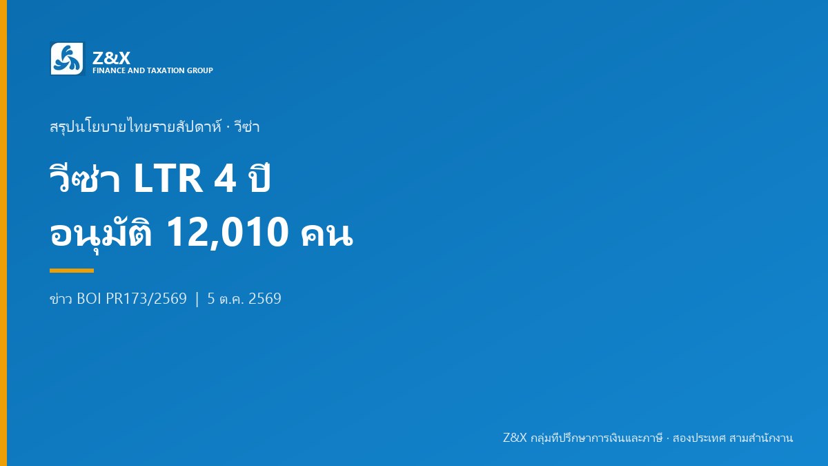 วีซ่า LTR 4 ปีอนุมัติ 12,010 คน ระบบใหม่เชื่อม 4 หน่วยงาน